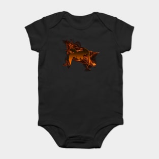 Dragon From The Ashes on Black Baby Bodysuit